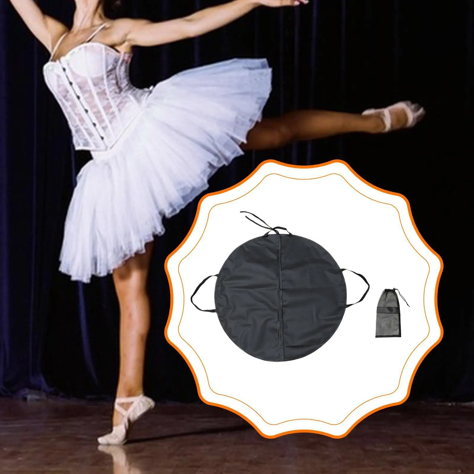 

Dance Clothes Bag Durable Non Woven Ballet Tutu Dress Storage Bag with Shoe Bag for Gym Dance Class