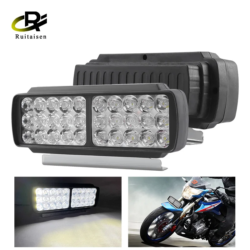 

30 Beads Motorcycle Spotlights Refitted External Spotlights Car LED Headlights Strong Light Motorcycle General Accessory