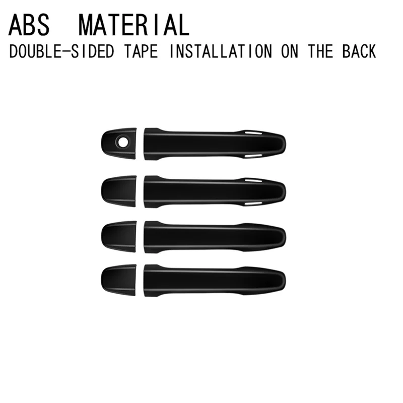 

Накладка на внешнюю ручку двери автомобиля для Subaru Forester 2025, наклейка на внешнюю ручку, ярко-черный цвет-A28K