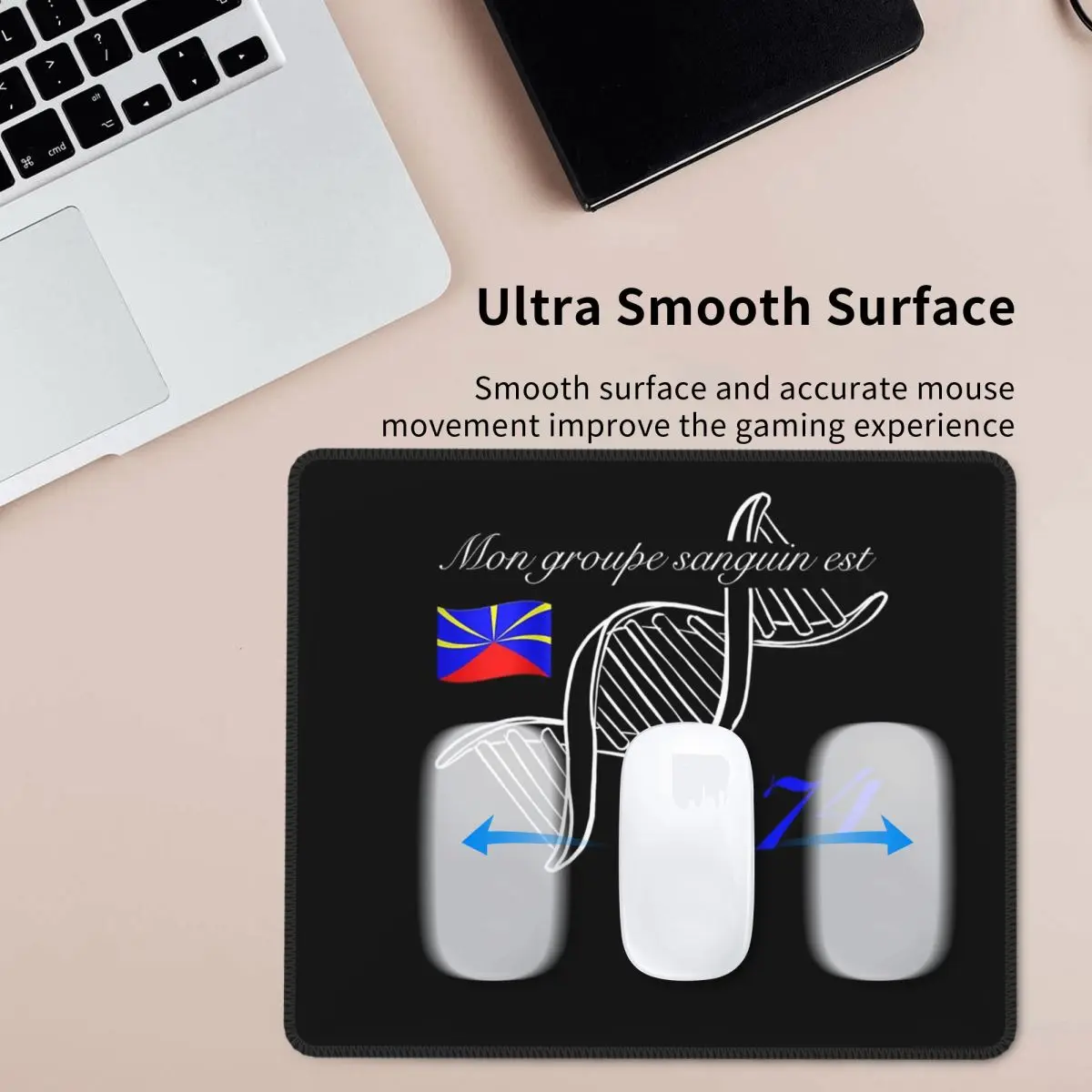 Multi-size Mouse PadReunion Island Flag Gamer PC Laptop Mats Keyboard Carpet Computer Gaming Office Accessories Desk Mat
