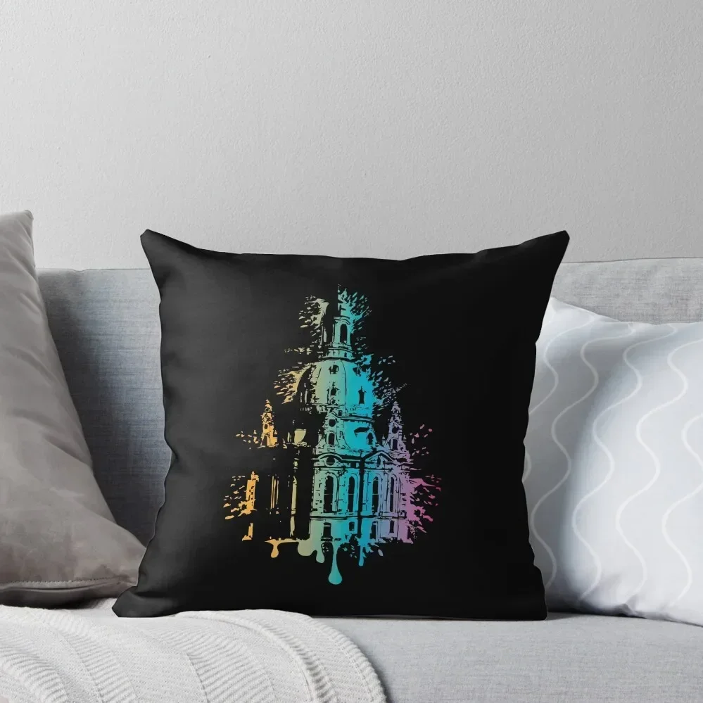 

Dresden Frauenkirche color explosion Dresden symbol logo icon Throw Pillow Cushion Child Cushion Covers For Living Room pillow