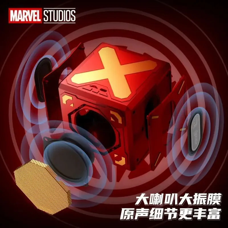 Marvel The Avengers Iron Man Creative Cartoon Speaker Personalized Anime Movie Character Home Wireless Bluetooth Speaker Gift