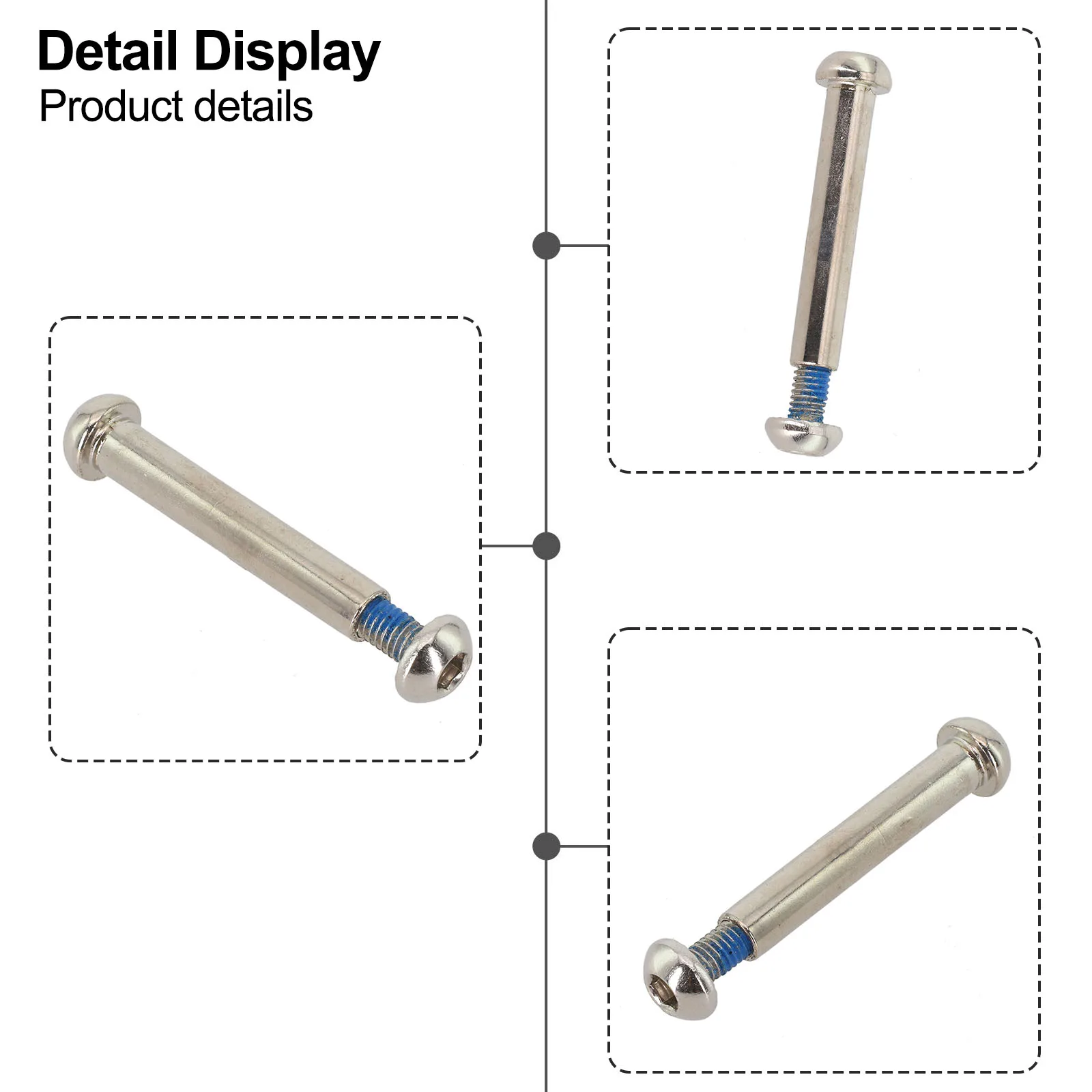 Foldable Scooter Screw Hexagonal Locking Screw Secure Locking User-friendly Design Wear Resistance For Secure Locking