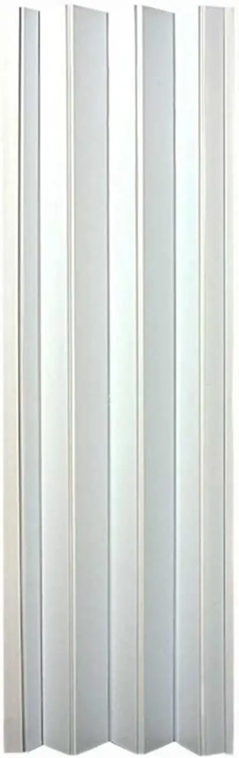 Home Products OK4880H Oakmont Interior Accordion Folding Door 48" x 80" White 2 doors can be installed as a double door