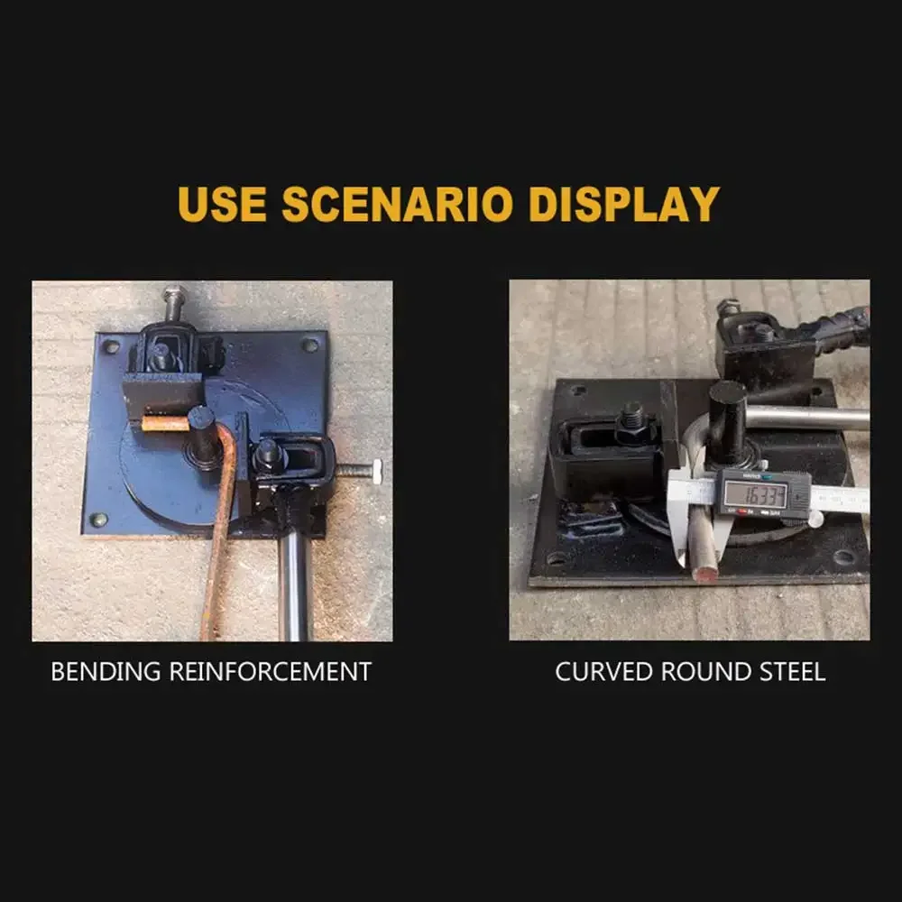 Manual Rebar Bender, ferramenta de construção portátil, Building Hoop Bending Machine, Steel Bar Bending Machine, 1mm-14mm