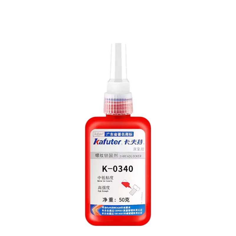 kafuter K-0340 Anaerobic Adhesive Light Yellow Universal Screw Locking Sealant High Strength Anti-Loosening Agent