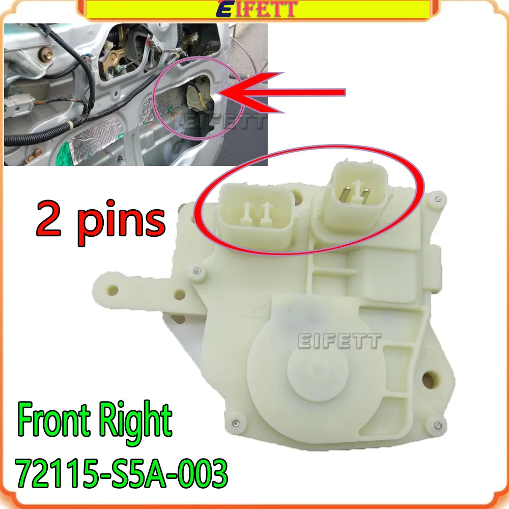 Para Honda Civic CR-V Accord 72615-S5A-003 72655-S5A-003 72115-S5A-003 72155-S5A-003 Módulo de motor actuador de cerradura de puerta