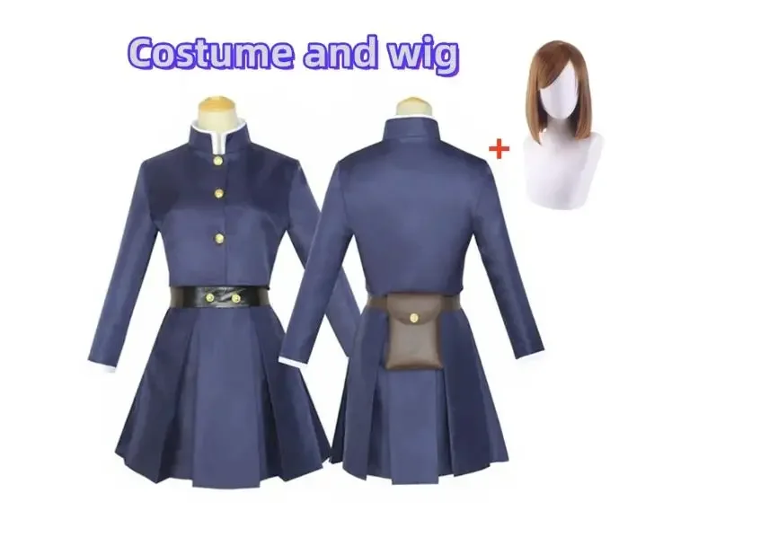 

Аниме дзюдзюцу Cos Кайсен Кугисаки Нобара Косплей Костюм Парики Кугисаки Нобара Женское Платье Униформа Тату Девушка Праздничный Костюм Наряд