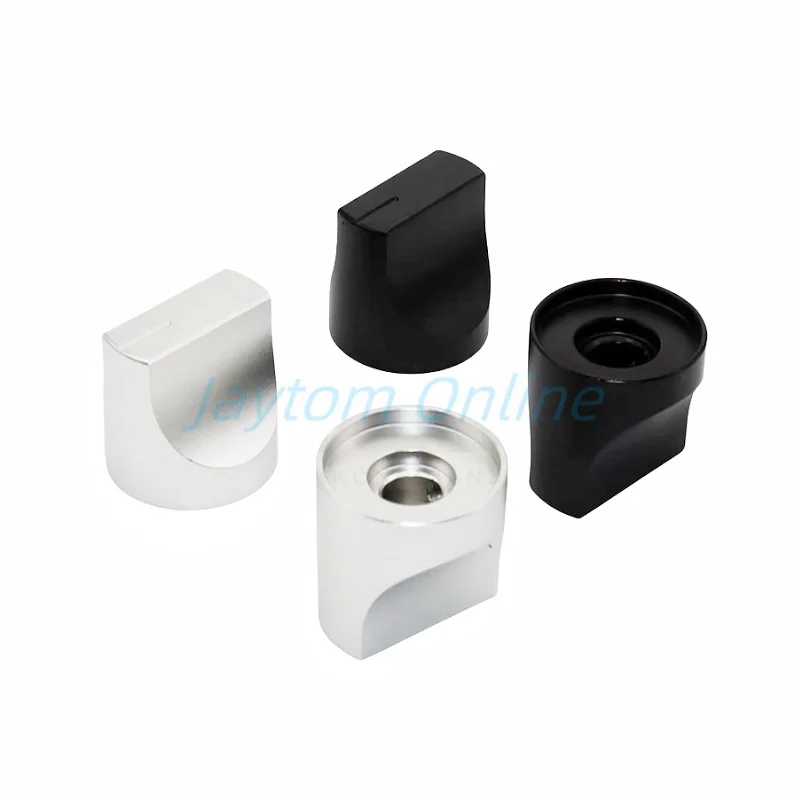 1pc Solid Aluminum Alloy Knob Cap One Shaped CD Audio Amplifier Potentiometer Volume Duckbill Knob Diameter 20x20mm 25x25mm