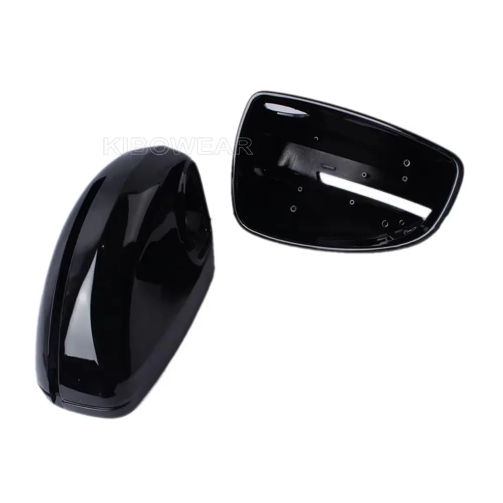 Black Side Wing Mirror Caps fit Audi TT MK2 TTS TTRS 8J 2006-2014 R8 2007-2011 Covers PAIR replace