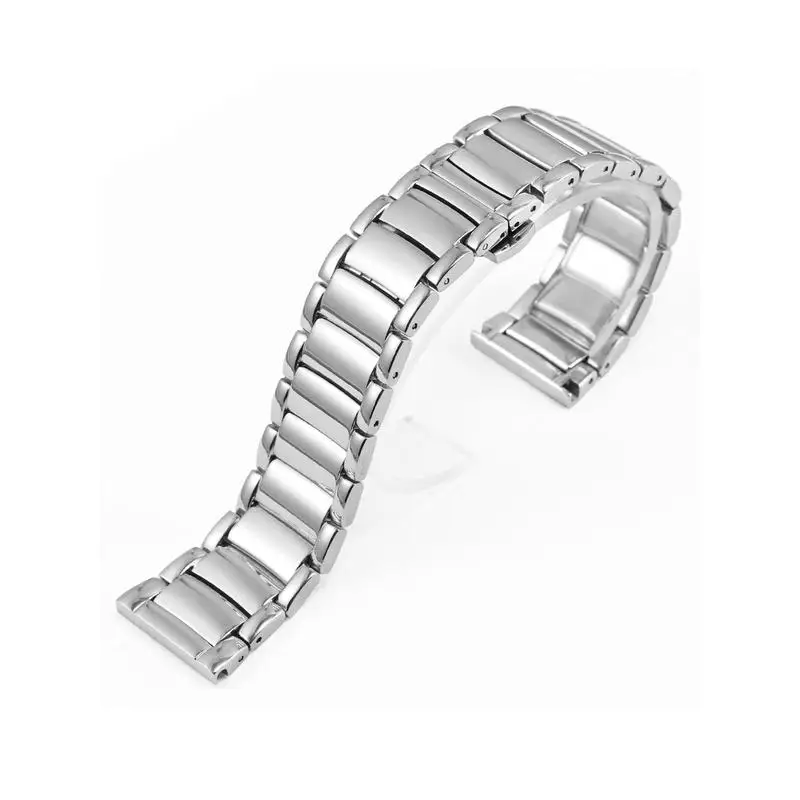 

YOPO Solid FineSteel Men's Watch Chain Suitable For AR60006 / AR60021 / 1980Silver Stainless Steel Watchband 22mm