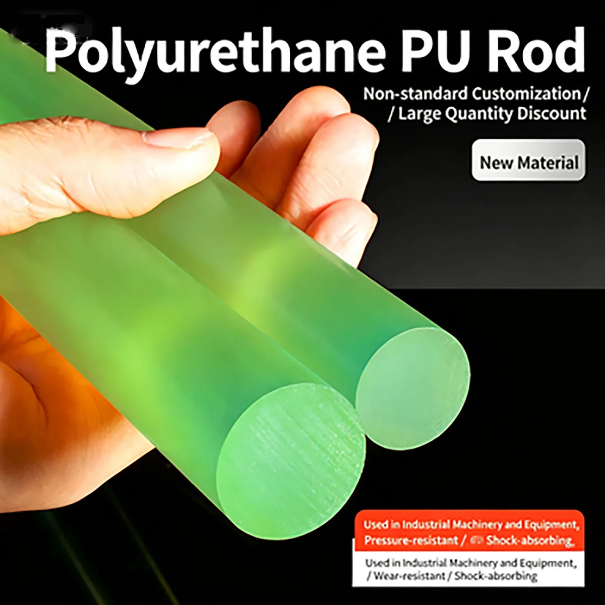 Solid Beef Tendon and High-Strength Rubber Dimensions of 10 12 15 20 25 30 35 40mm Polyurethane Rod,