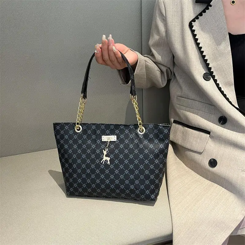 حقيبة حمل نسائية متفوقة بطباعة ريترو، حقيبة يد عصرية، حقيبة سفر عالية السعة، حقيبة لاب توب، محفظة للسيدات، هدية مثالية