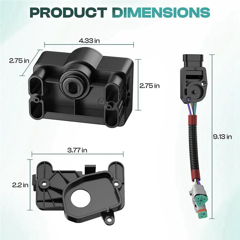 Golf Cart Throttle Sensor MCOR Conversion Kit 103683101 For Club Car Precedent Electric 09- 2011 Generation 2 Pedal Group