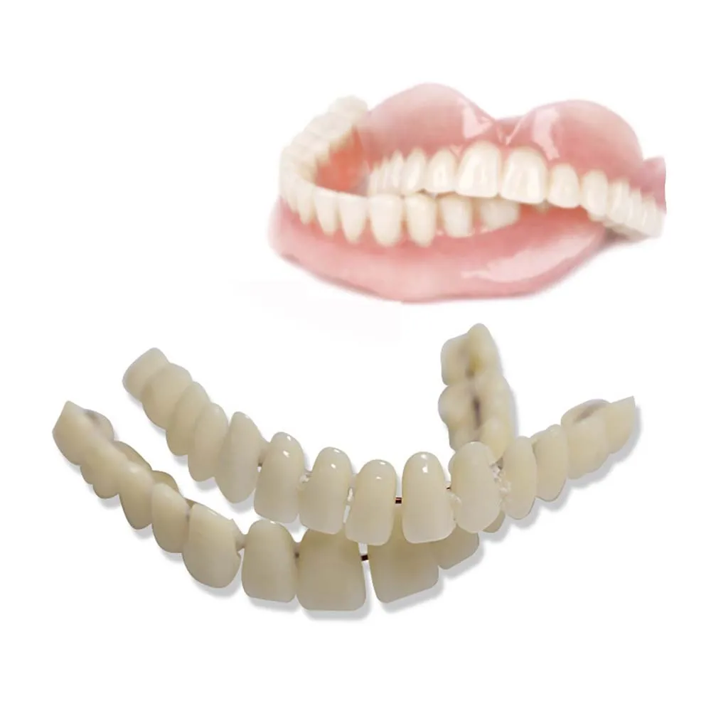 GULPOOE 28 Pcs/Bag Resin Denture False Teeth Easy To Use Make Your Own Dental Training Models Make Your Own Improve Smile Dental