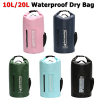 10L/20L Waterproof Dry Bag Pack Sack Swimming Storage Bag for Rafting Kayaking River Trekking Floating Sailing Canoing Boating