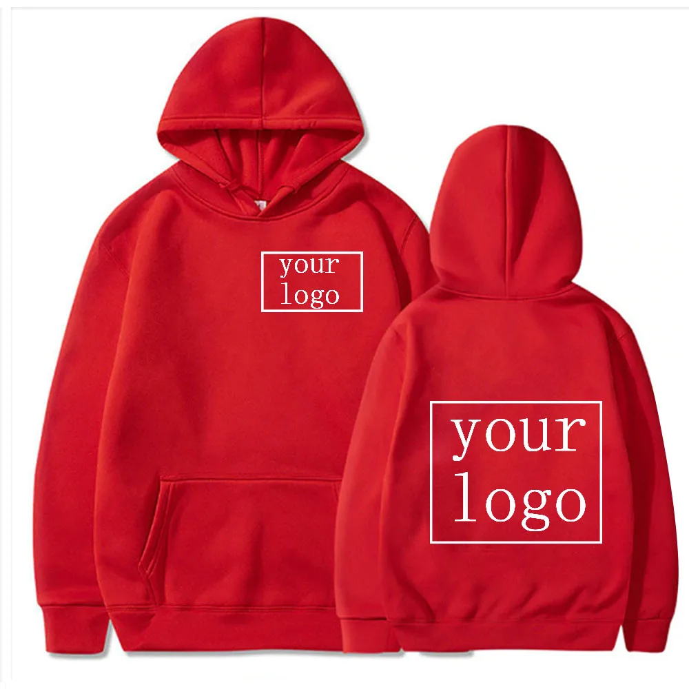 Custom Pattern Your Logo Print Hoodies Men Woman Oversized Hoodie Hooded Sweatshirts Harajuku Pullovers Unisex Tracksuit Clothes