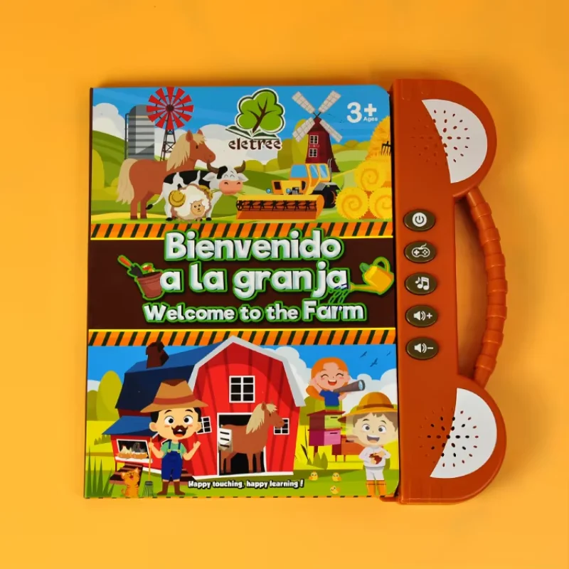 Máquina de aprendizaje educativo temprano multifunción, juguete de aprendizaje chino inglés para niños de dibujos animados para niños