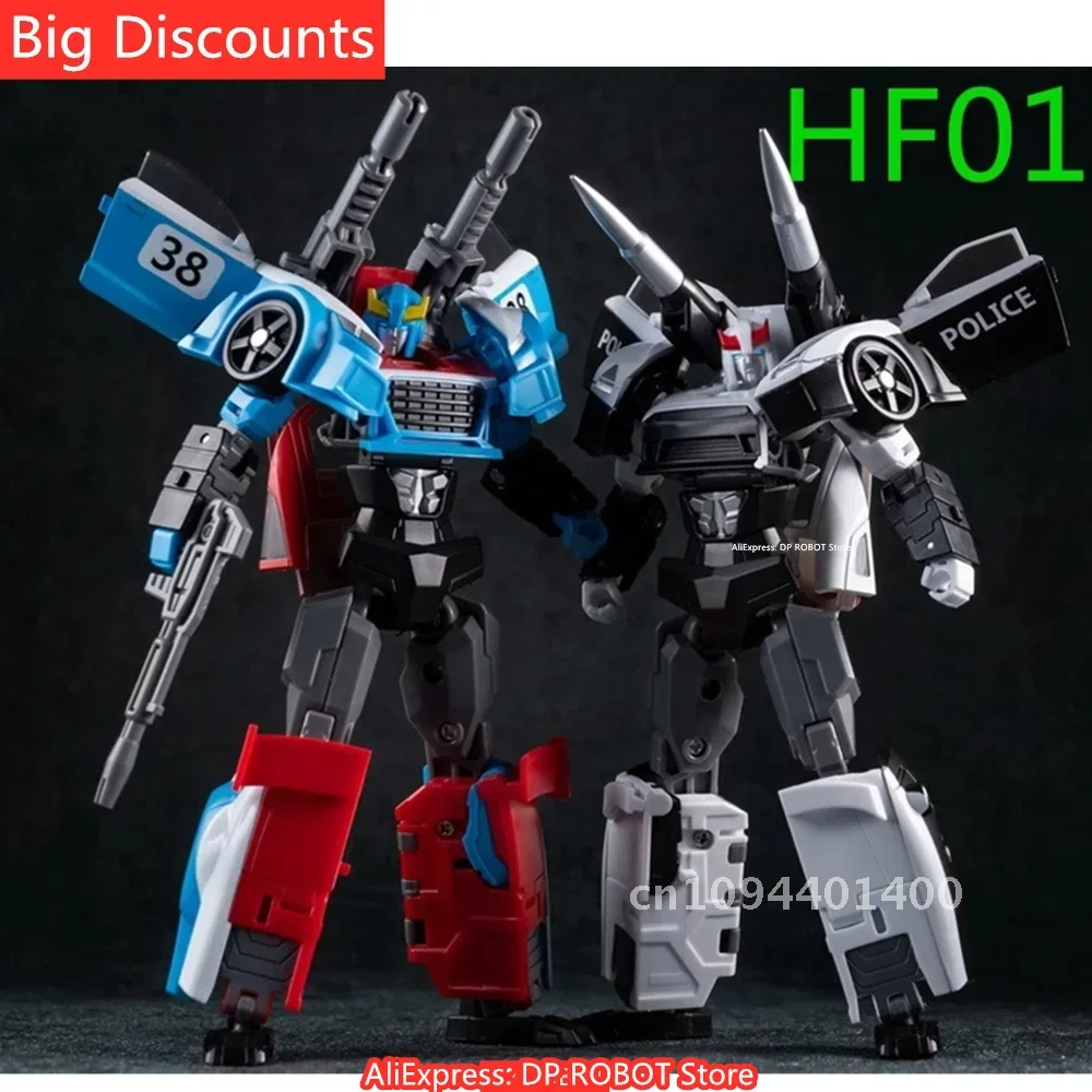 Big Discounts Transformation 2Pcs/Set TT HF01 HF-01 Smokescreen Prowl Red Speed White Patrol Suit Action Figure With Box