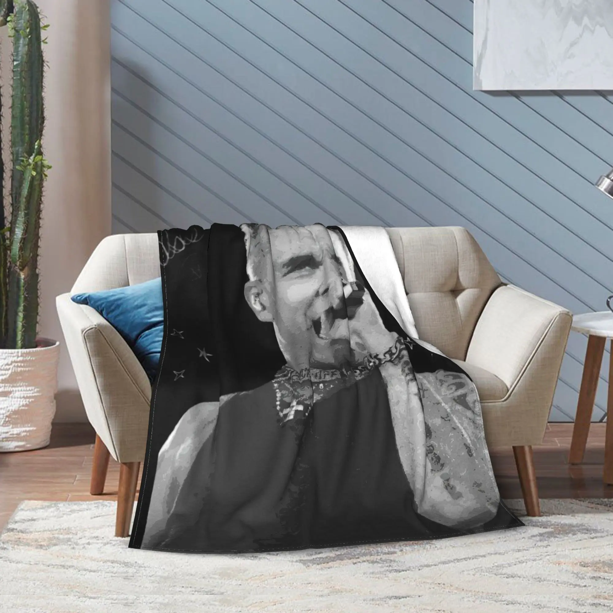 سوبر لينة روبي ويليامز لايف 2025 جولة الحفل رمي بطانية قسط الفانيلا بطانية سرير مريح رقيق المفرش استخدام كل موسم #2