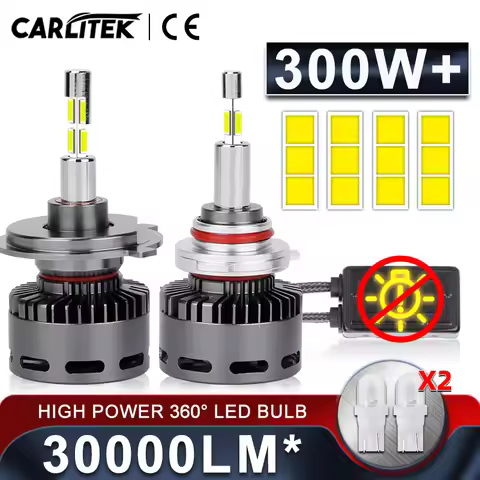 H7 LED CANBUS 360 for Projector Lenses 300W H11 H1 H4 LED H8 Headlight Bulbs HB3 9005 HB4 9006 Hir2 9012 LED Fog Light 6500K
