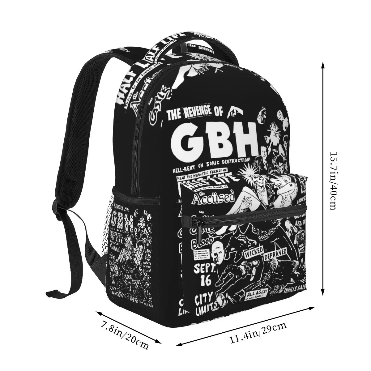 Charged Gbh Band Midnight Madness Backpacks Boys Girls Bookbag Children School Bags Cartoon Laptop Rucksack Shoulder Bag