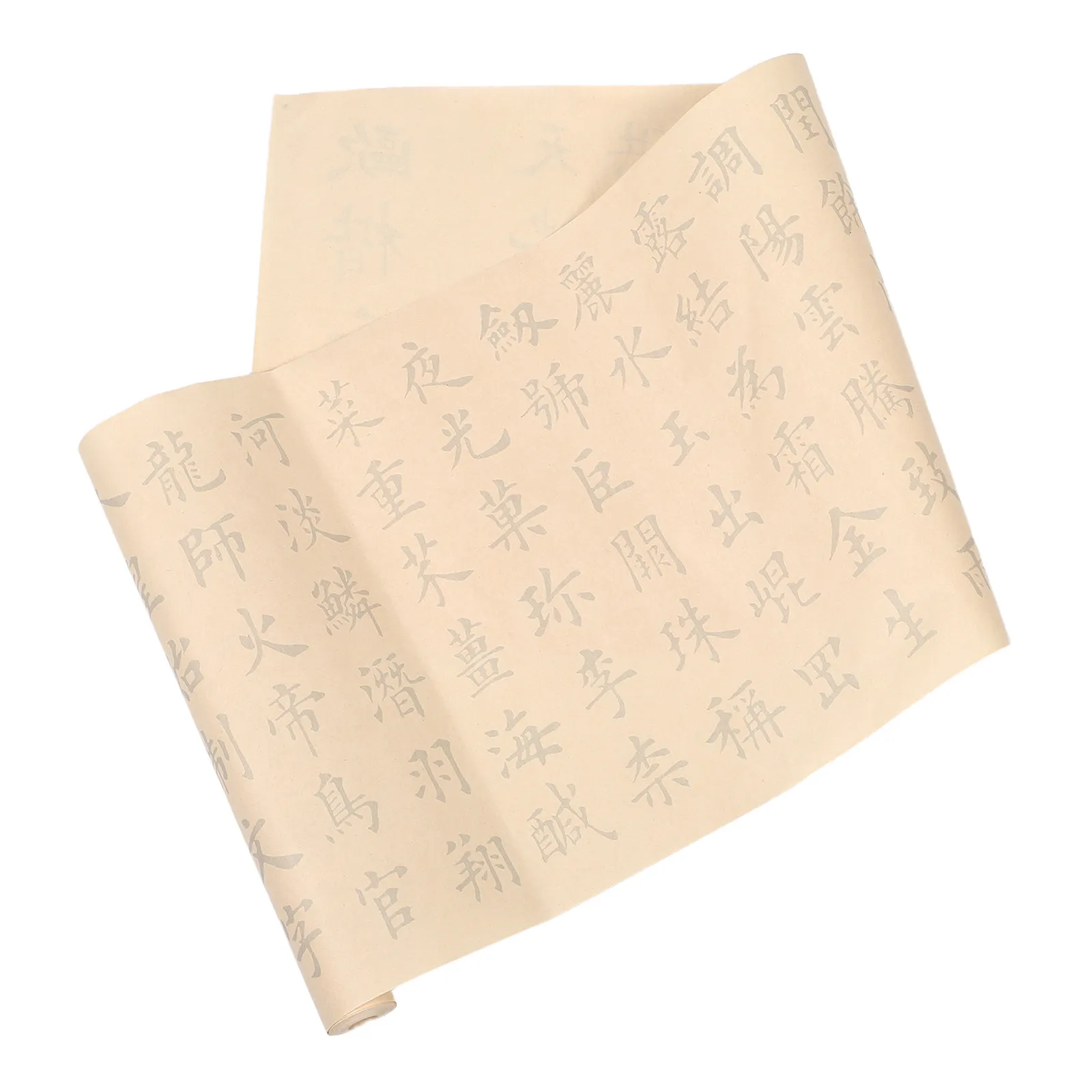Chinese Calligraphy Practice Book Script Xuan Paper Tracing Copy Sheets Smooth Ink Absorption Scroll Design for Beginners