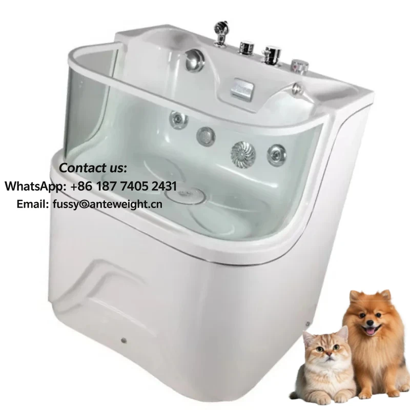 2026 Small Micro Bubble Pet Spa Bathtub for Cat and Dog Washing and Surfing