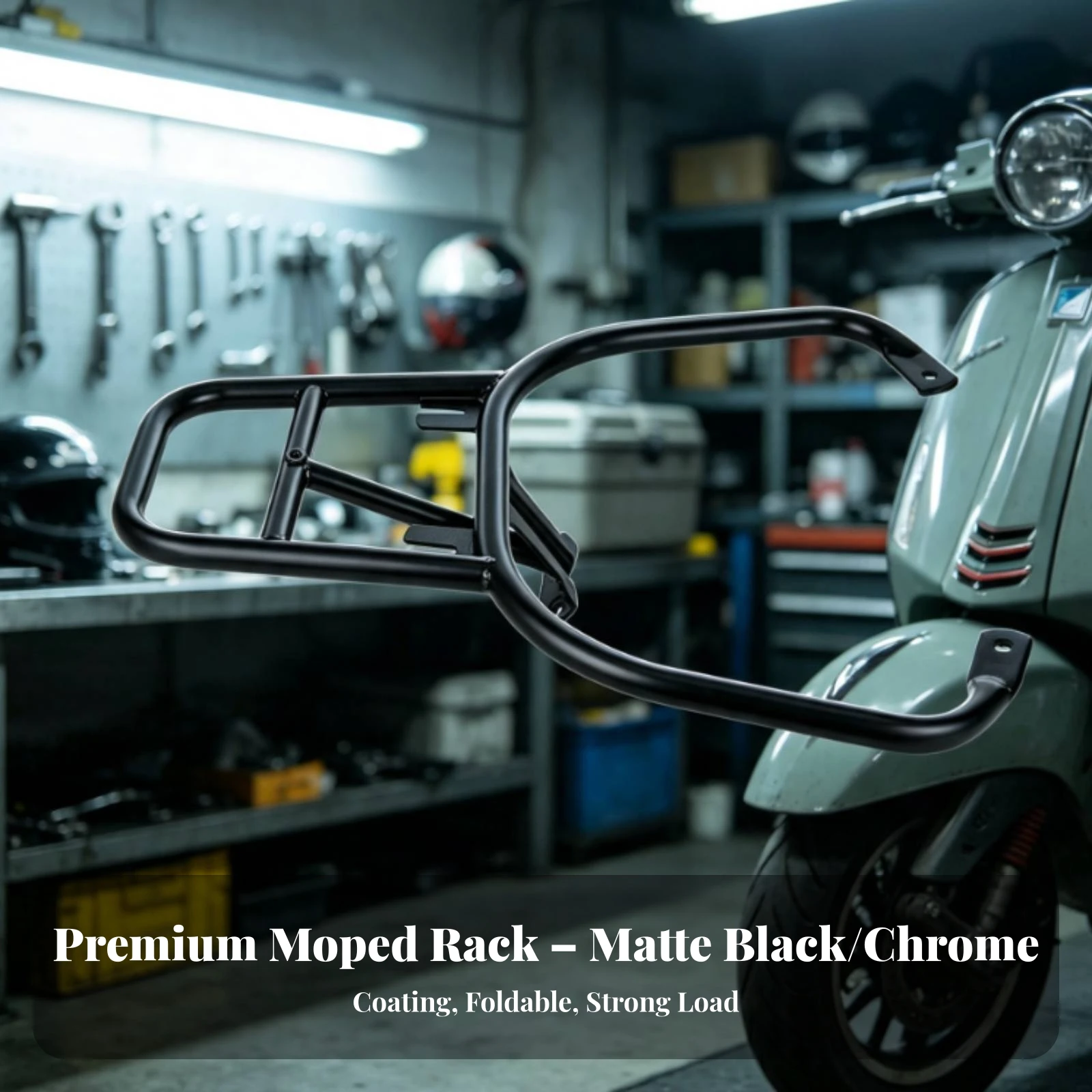 Scooter Rear Rack Easy to Install Rear Cargo Rack Scooter Luggage Carrier Corrosion-Resistant Sleek for Commuters