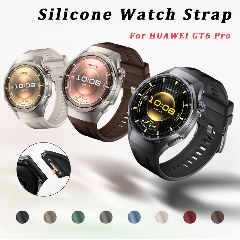 

22mm Silicone Band for Huawei Watch GT6 Pro 46mm Sport Breathable Strap for Huawei GT6 pro 46mm Strap Accessories