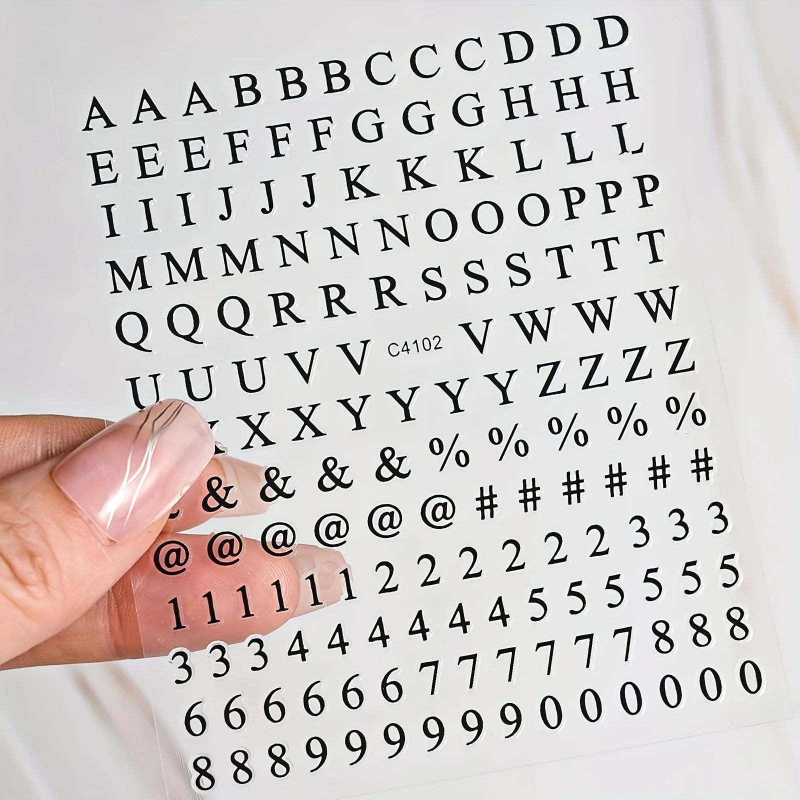 8 arkuszy naklejek na paznokcie z literami, cyframi, samoprzylepne luksusowe złote srebrne naklejki na paznokcie z alfabetem angielskim, czarne białe