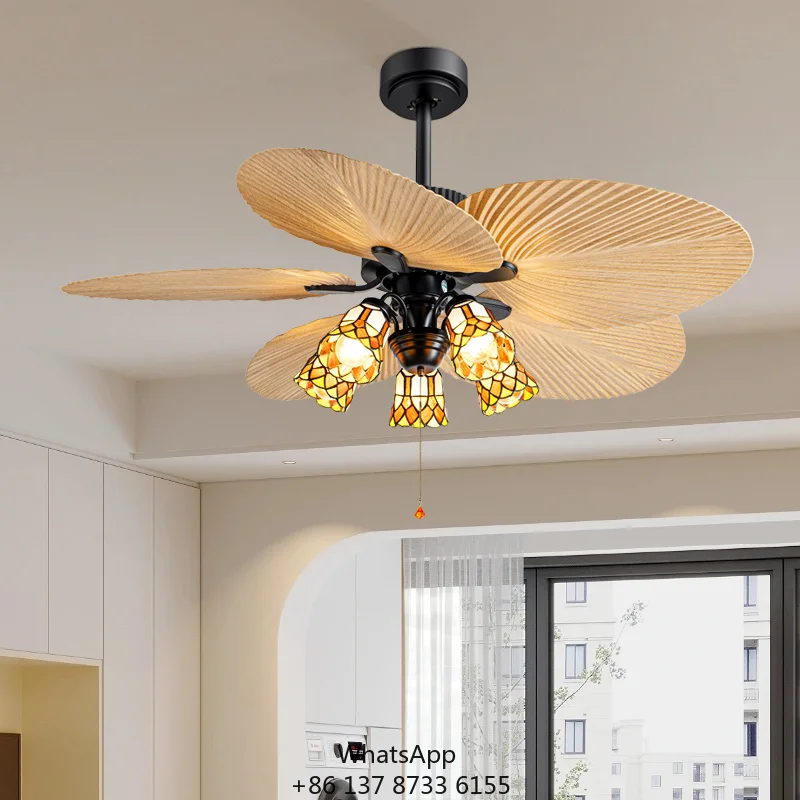 Black Luxury 7031 Indoor ABS Living Room Bedroom DC Motor Remote Control 5 Blades Energy Efficient Ceiling Fan
