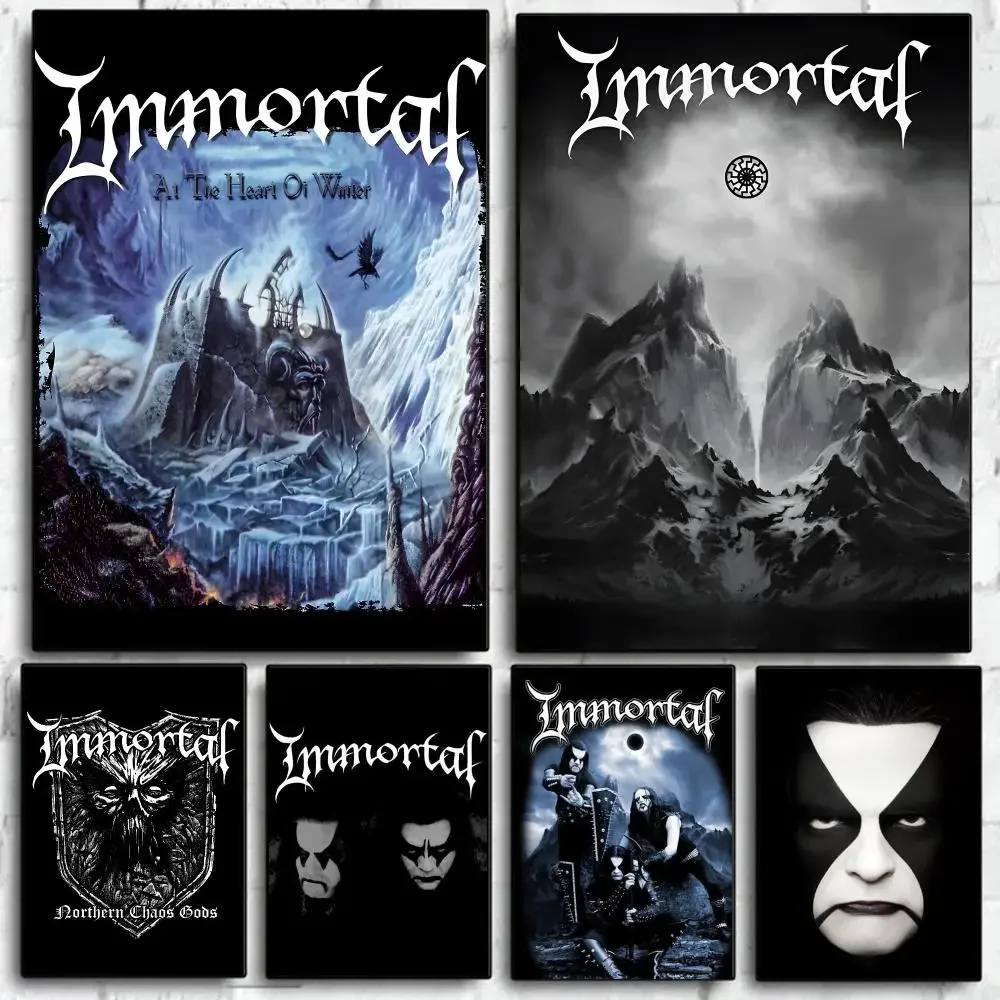 Pop Band I-IMMORTAL - 'Northern Chaos Gods' CD Poster Self Adhesive Wall Art Decor for Bedroom Living Room Home Decor Gift