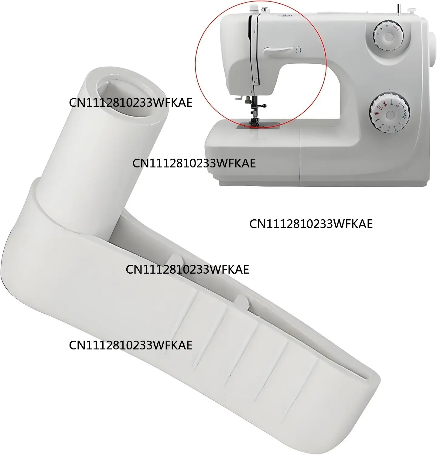 2PCS Sewing Machine Plastic Reverse Lever #416630801 Compatible with Singer 2932, 3116 Simple, 8280 8280L