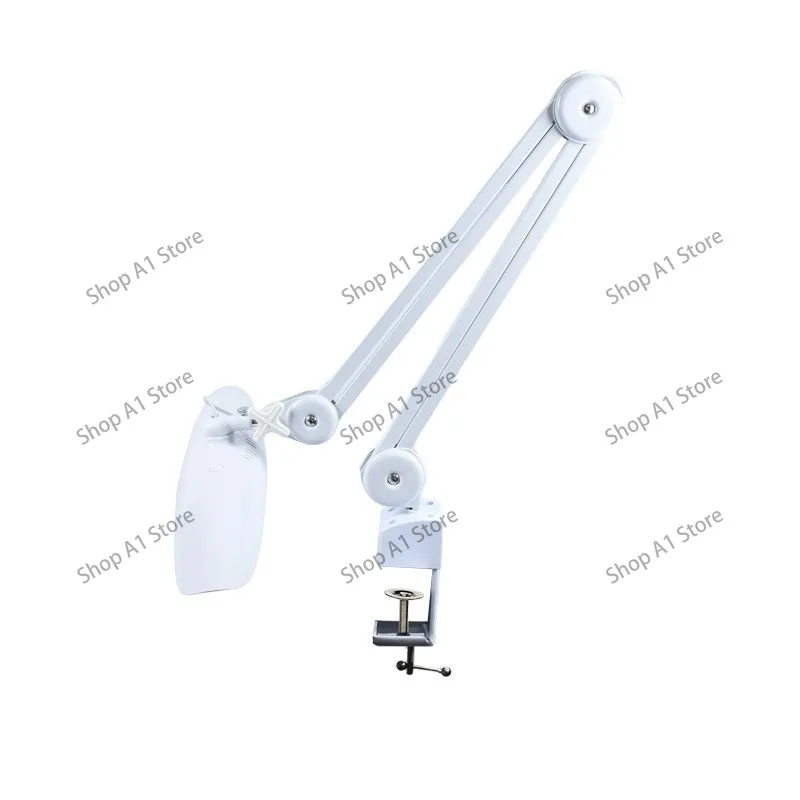 Foldable Shark Shape Clip-on Lash Lamp, Multifunctional Beauty Fill Light for Eyelash, Manicure, Embroidery & Study Use