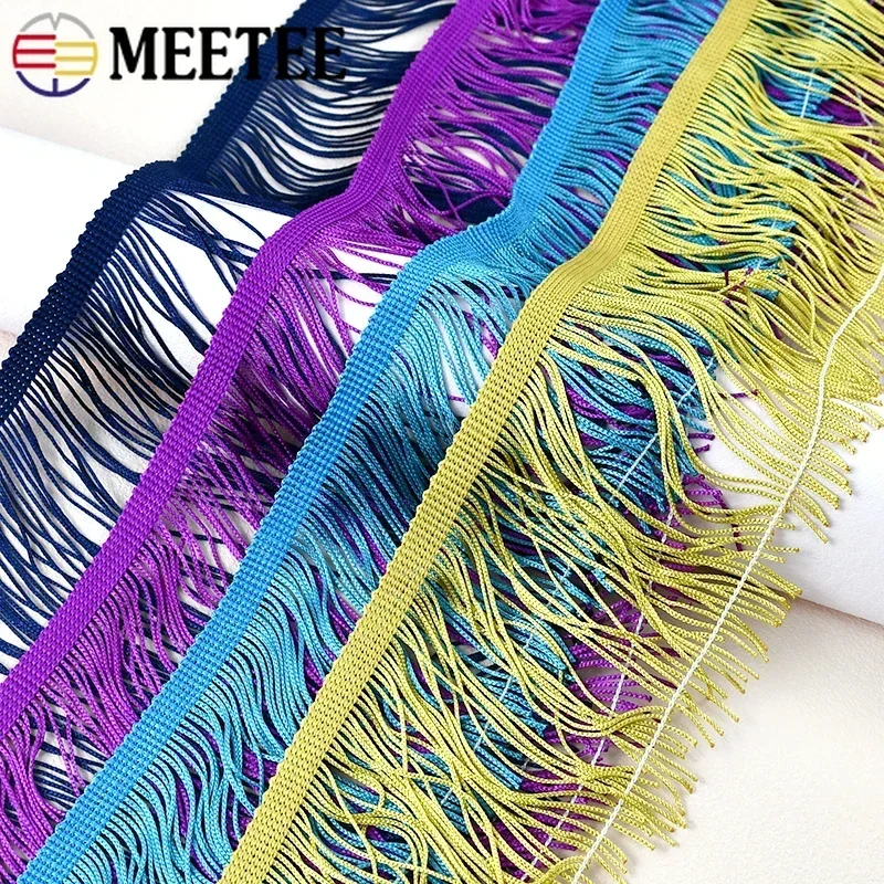5/10M Polyester Tassel Fringes For Sewing Latin Dress Trim Lace Ribbon Garment Curtain Decorative Trimming DIY Craft Accessories
