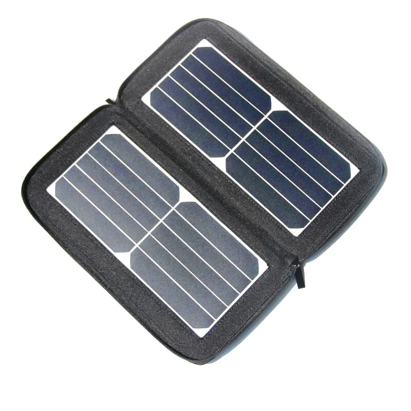 16W 5V Foldable Solar Panel Charger for Mobile Portable Solar Cell Charger with Dual USB Pocket Solar Charger