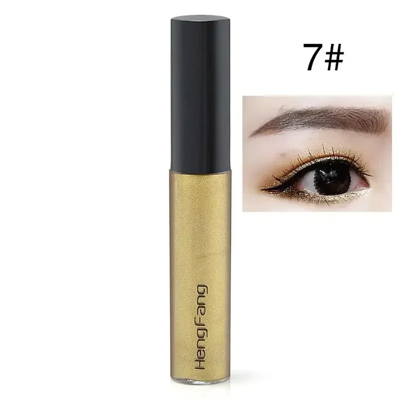 Hengfang Brand Professional Liquid Eyeliner Glitter Eyes Makeup Party Eye Liner Shimmer Waterproof Cosmetics Beauty 8 Colors