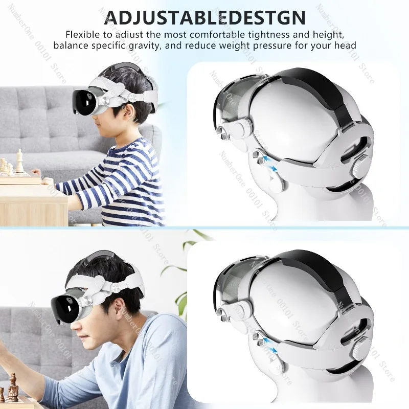 استبدال عصابة رأس Apple VR، ملحقات موازنة الجاذبية لسماعات الرأس Vision Pro، ترقية مريحة لتحسين الراحة والملاءمة