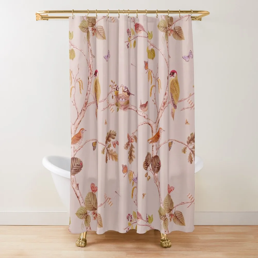 

vintage bird print Shower Curtain Shower For Bathroom Bathroom Accessories For Shower For Bathroom Curtain