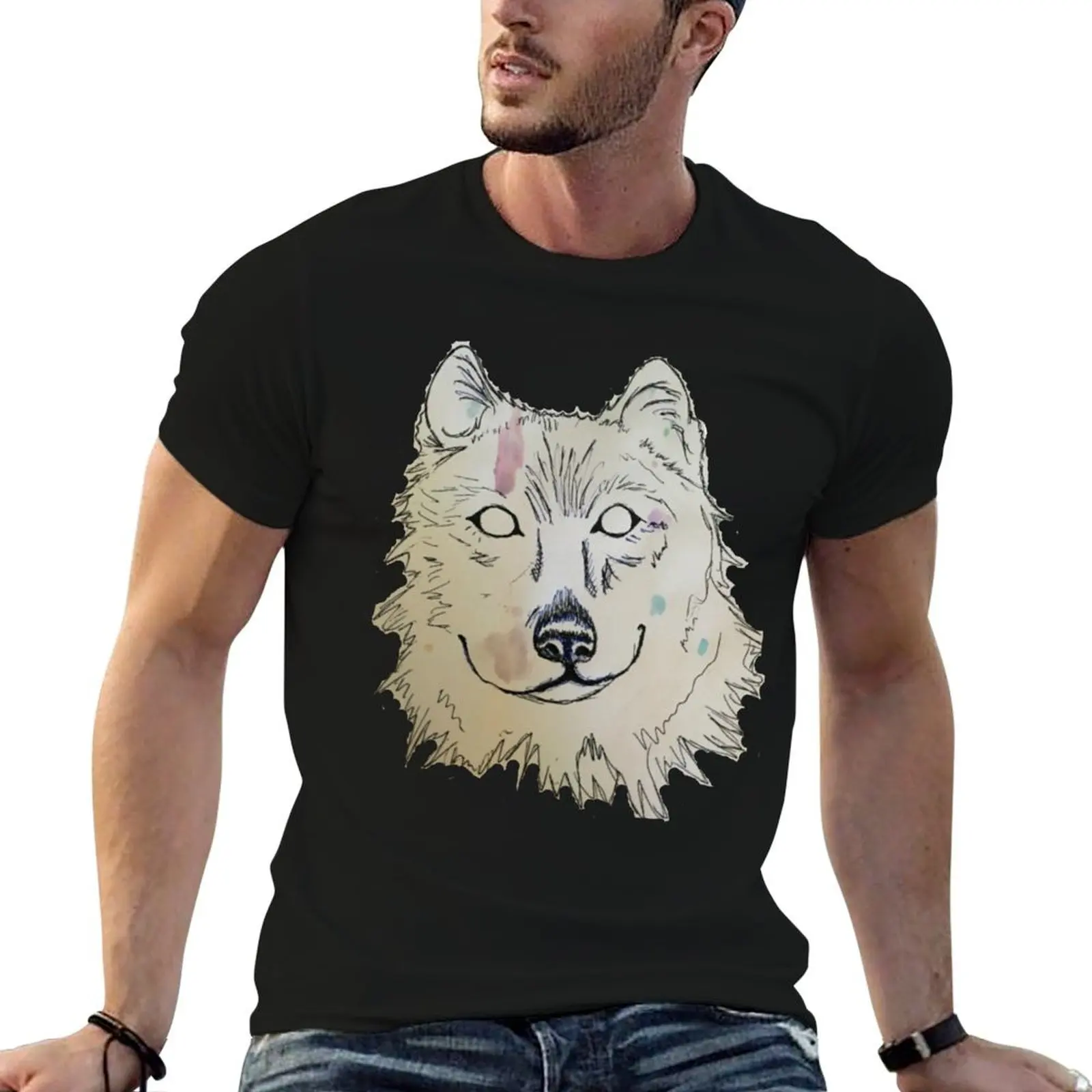 

quality t T-Shirt high black package t-shirt Inner man beast plain cotton for cotton shirts
