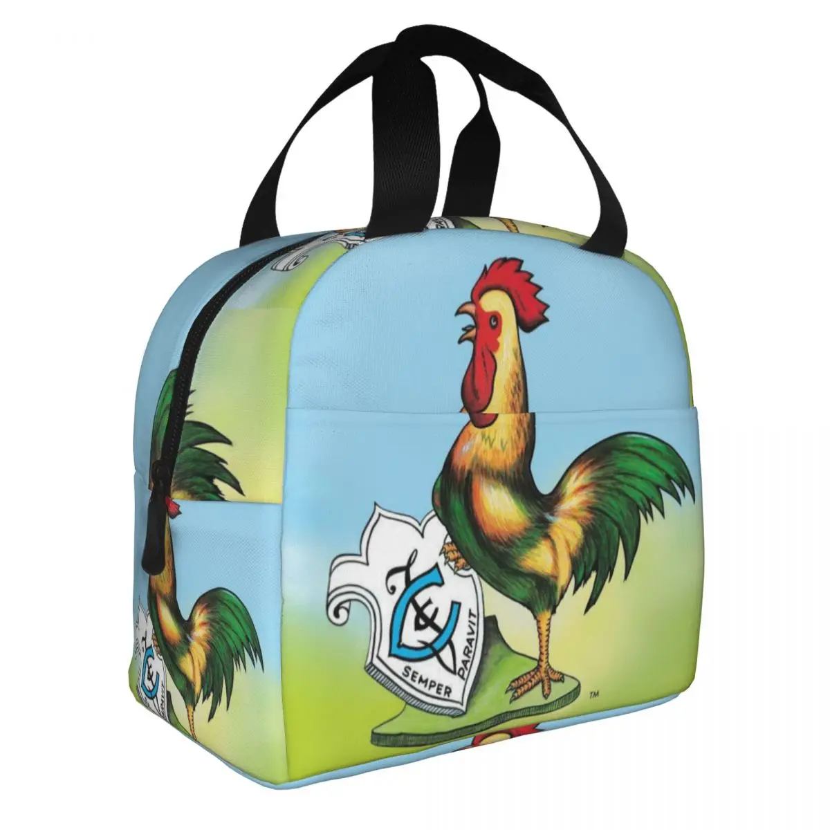 Custom El Gallo Rooster Loteria Card Mexican Bingo Lottery Lunch Bag Men Women Cooler Warm Insulated Lunch Box for Kids School