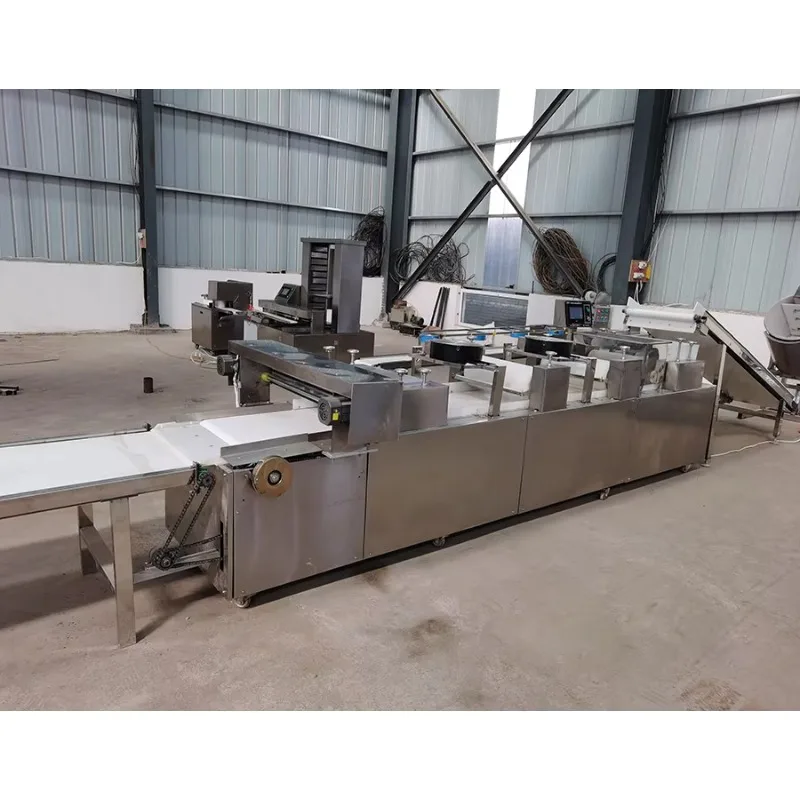 Industrial Dough Pressing Forming Production Line Stainless Steel Pastry Making Machine With Conveyor System Customized