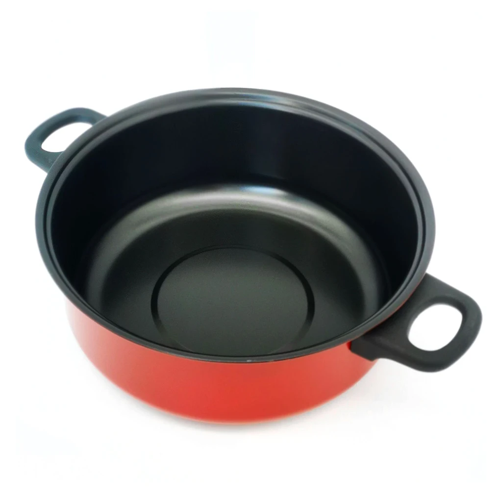 Deep Fry Pot Apartment Fryer Nonstick Pots Chip Pan Cooking Tool 24cm view 4