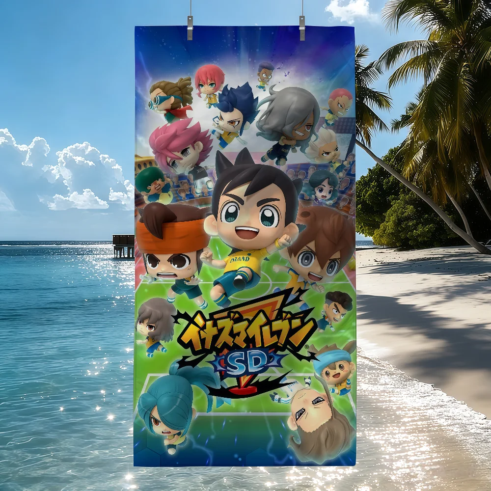 Cartoon Inazuman Eleven Towel Sports Quick Dry Travel Camping Sandproof Soft Light Large Beach Towel