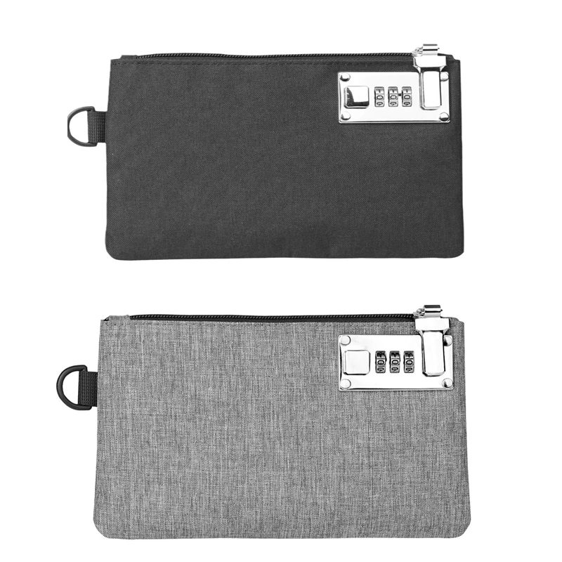 

DHL50pcs Oxford Password Lock Ear Line Protable Square Wallet