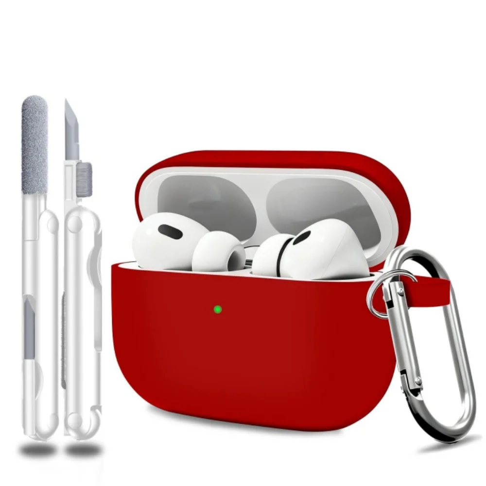 2025 für AirPods Pro 3. Generation Hülle Weiche Silikonhülle für AirPods Pro 3, Schutzhülle mit Reinigungsset für AirPods Pro 3 – Detail 25