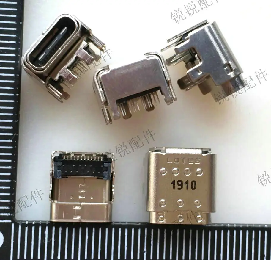 For  LOTES USB connector Type-C USB3.1 Female 24P increased pin USB charging port