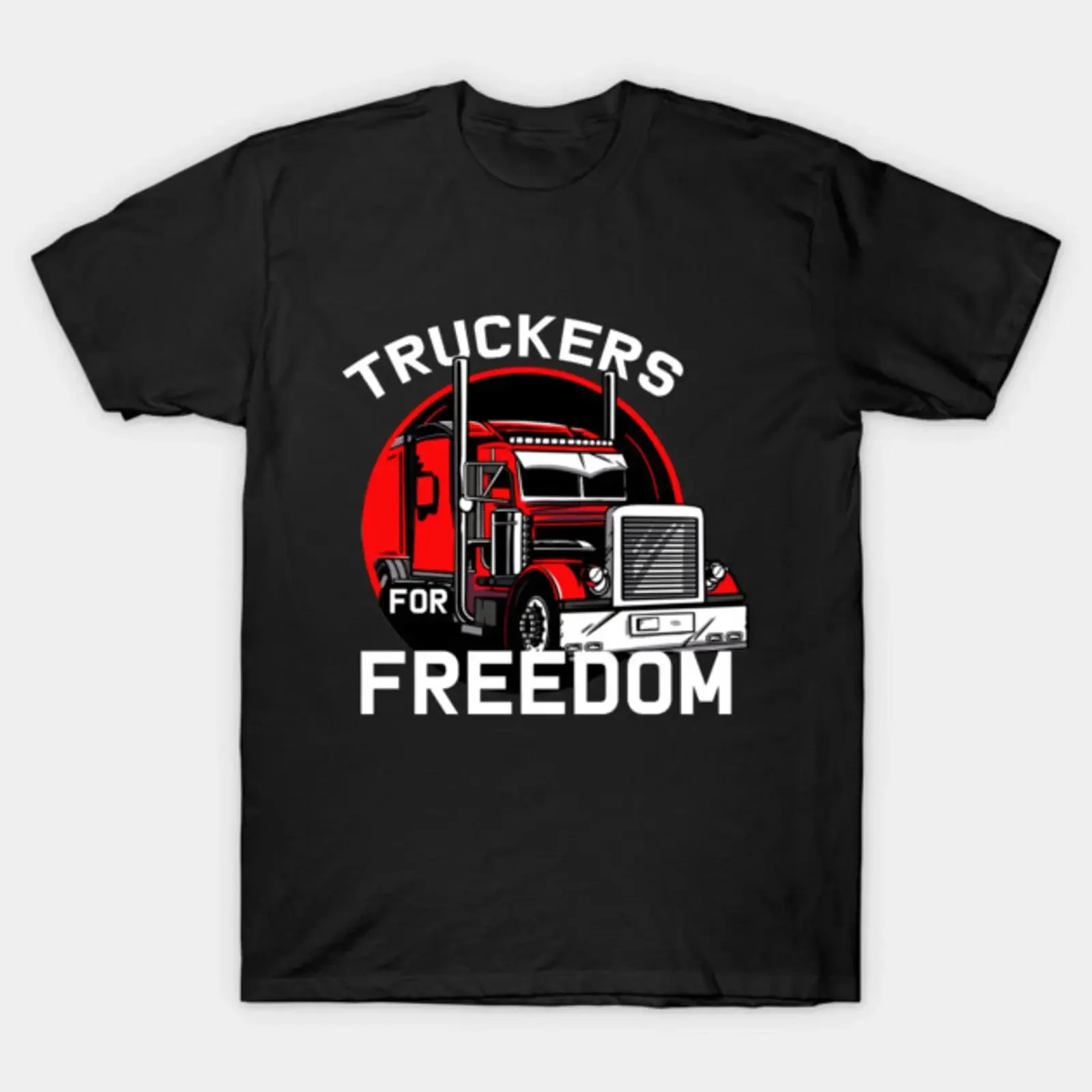 Truckers For Freedom Convoy T Shirt vintage Washed Versatile Stretched Soft Unisex Casual fashion graphic Comfortable