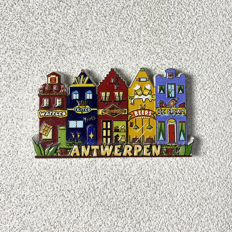 

Antwerp Architecture Tourist Souvenir Resin Fridge Magnet 3D Collectible Magnetic Creative Good Item